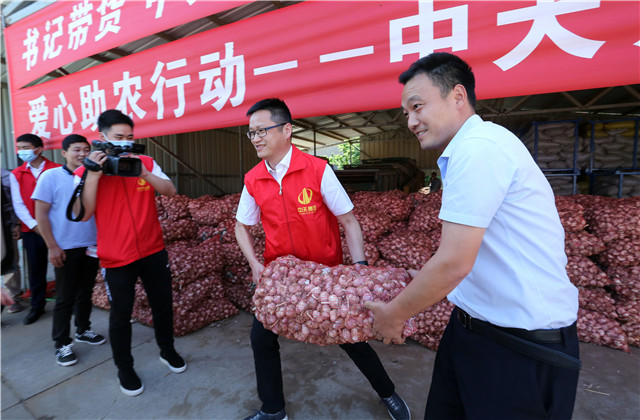 十噸！中天九建愛心助農，直采滯銷大蒜！