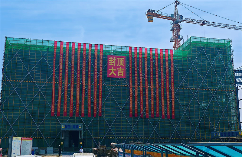 2025年5月20日，江蘇公司承建的康乃馨高端織造和智能裝備制造一期項(xiàng)目主體結(jié)構(gòu)順利封頂。